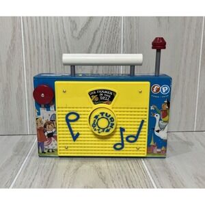 Fisher-Price Retro TV RADIO Preschool Wind Up Musical Toy Farmer in Dell FP 1703